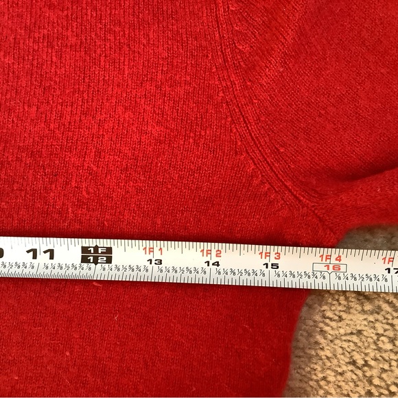Halogen Cashmere sweater. Red. XS - Picture 4 of 7